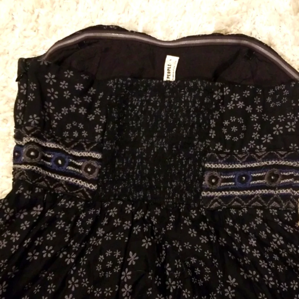 Free People Strapless Whimsigoth Geo Festival dress